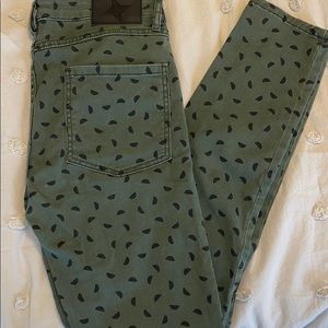 BCBGeneration green patterned pants -size 27